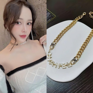 Dây chuyền thời trang cá tính sét trang sức gồm vòng cổ choker và bông tai hãng cá tính Hari korea accessories