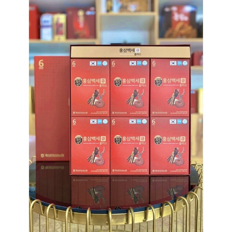 Nước Hồng sâm Nhung hươu Q, Q Plus Hàn Quốc Hộp 30 gói x 50 ml