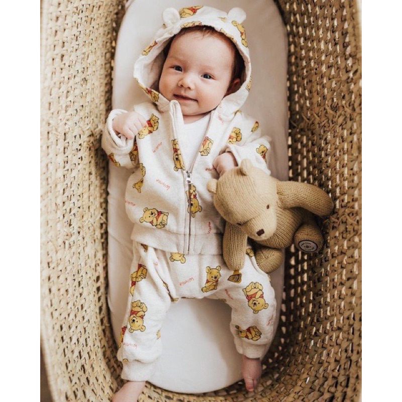 Bộ nỉ bé áo khoá