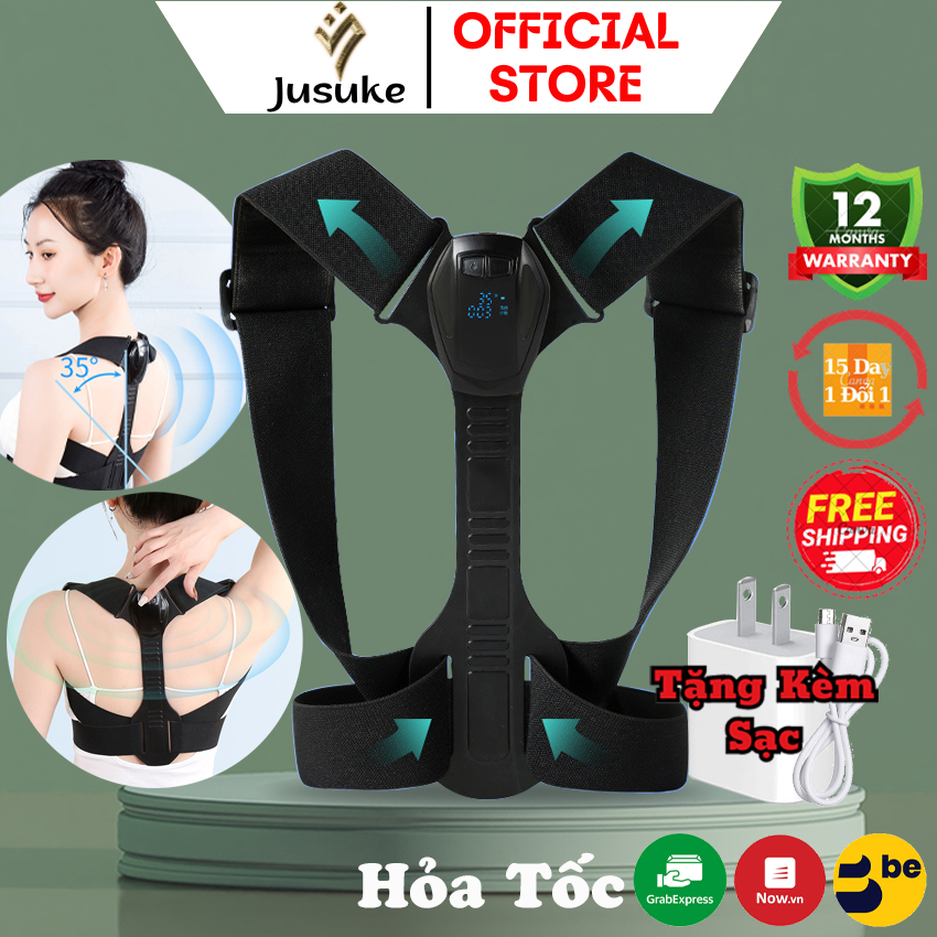 Đai lưng chống gù thông minh JUSUKE cảnh báo khi sai tư thế bảo hành 12 tháng
