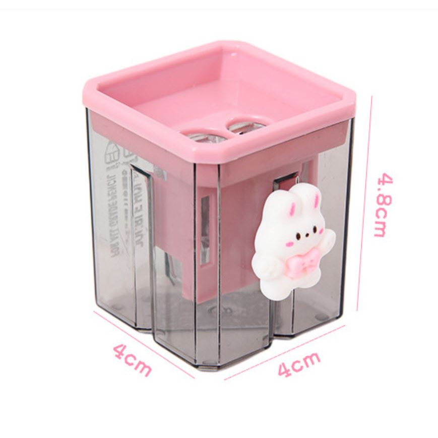 Gọt bút chì đôi gắn Charm xinh xắn, gọt bút chì 2 lỗ hoạt hình 🍀Clovershop68🍀