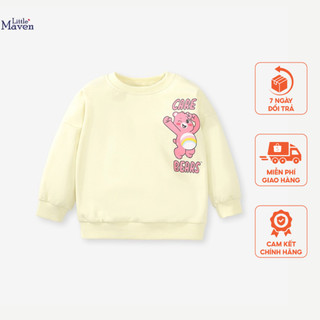 Áo nỉ da cá be gấu Little Maven thời trang trẻ em từ 2-7 tuổi LMC1109