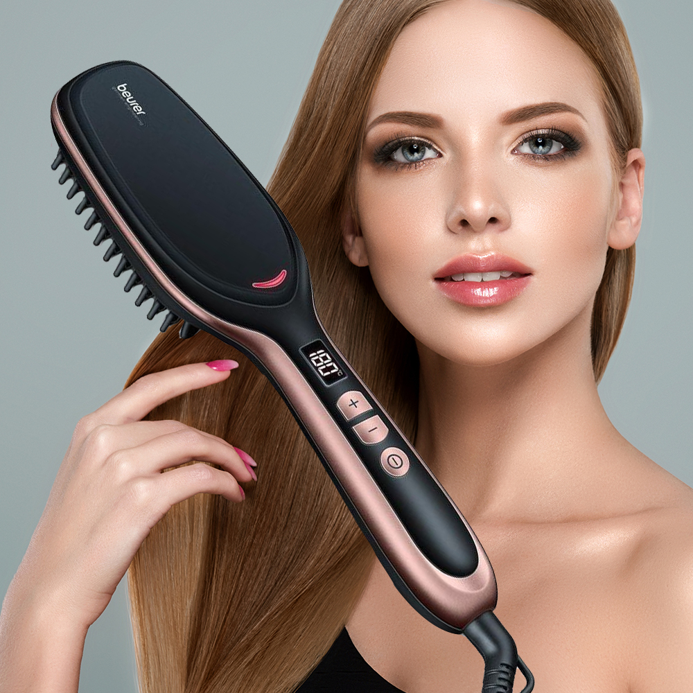 Lược điện chải đầu Beurer Style Pro HS60 Hair hãng Beurer ( của Đức )giúp bổ sung thêm ion âm cho tó