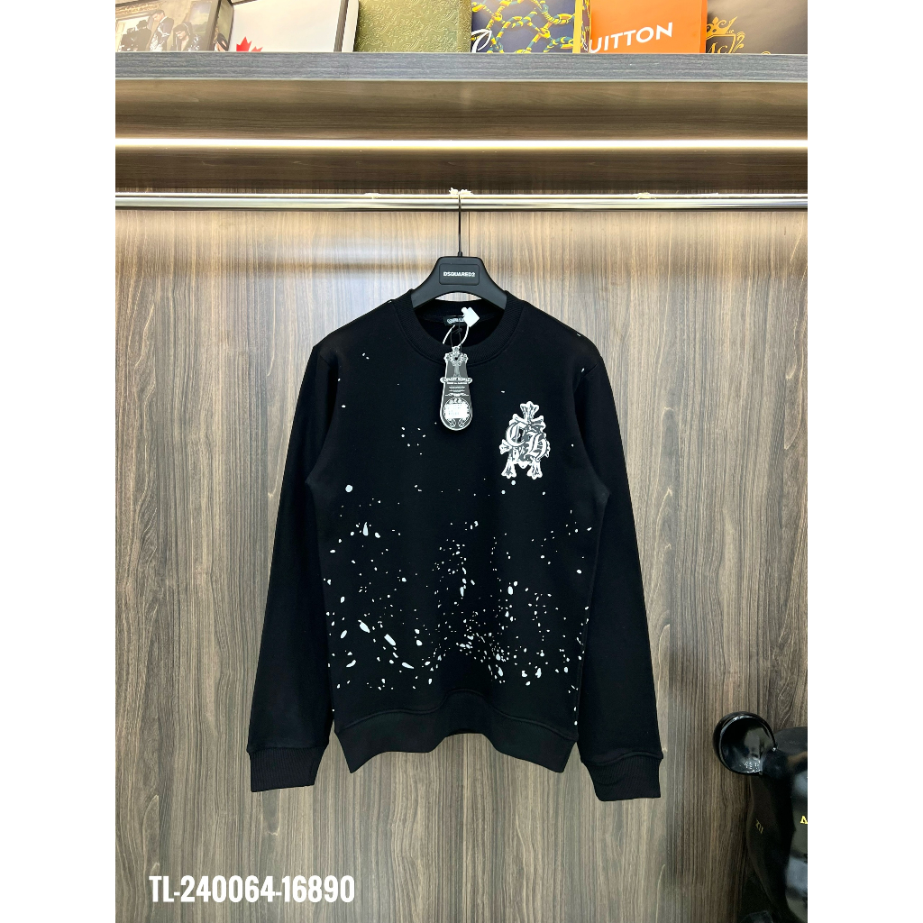 🔥Hot🔥Áo nỉ Chrome Hearts in họa tiết thiết kế hot trend Nam Nữ Thu Đông 2023