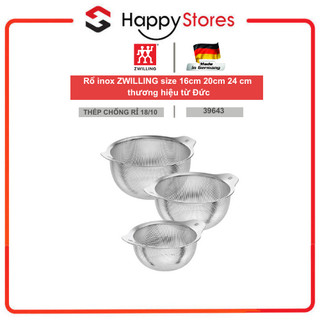 Rổ inox zwilling size 16cm 20cm 24 cm chính hãng thương hiệu từ đức
