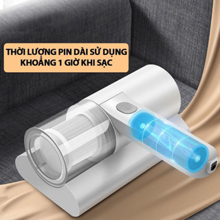 Máy Hút Bụi Cầm Tay Giường Nệm Không Dây, Máy Hút Bụi Cầm Tay Mini Có Tia UV Diệt Khuẩn An Toàn Cho Gia Đình