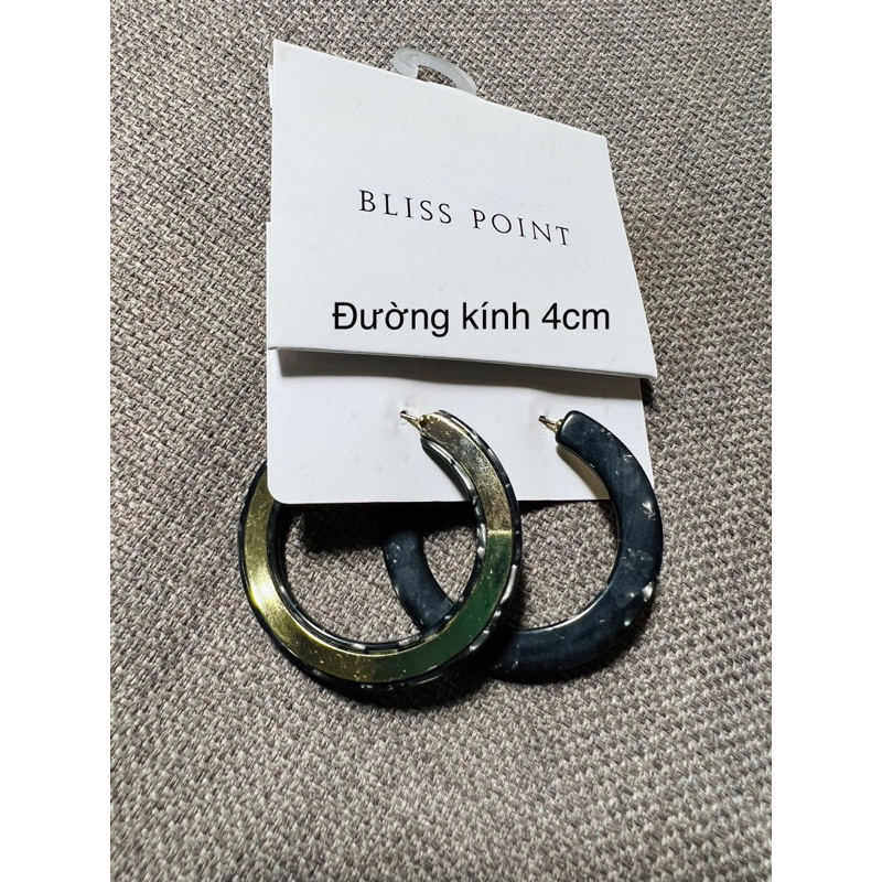 Bông tai khoen tròn kim loại