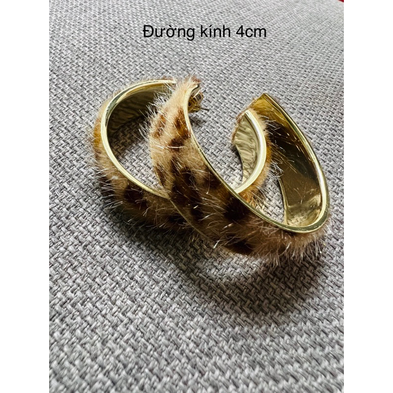 Bông tai khoen tròn kim loại