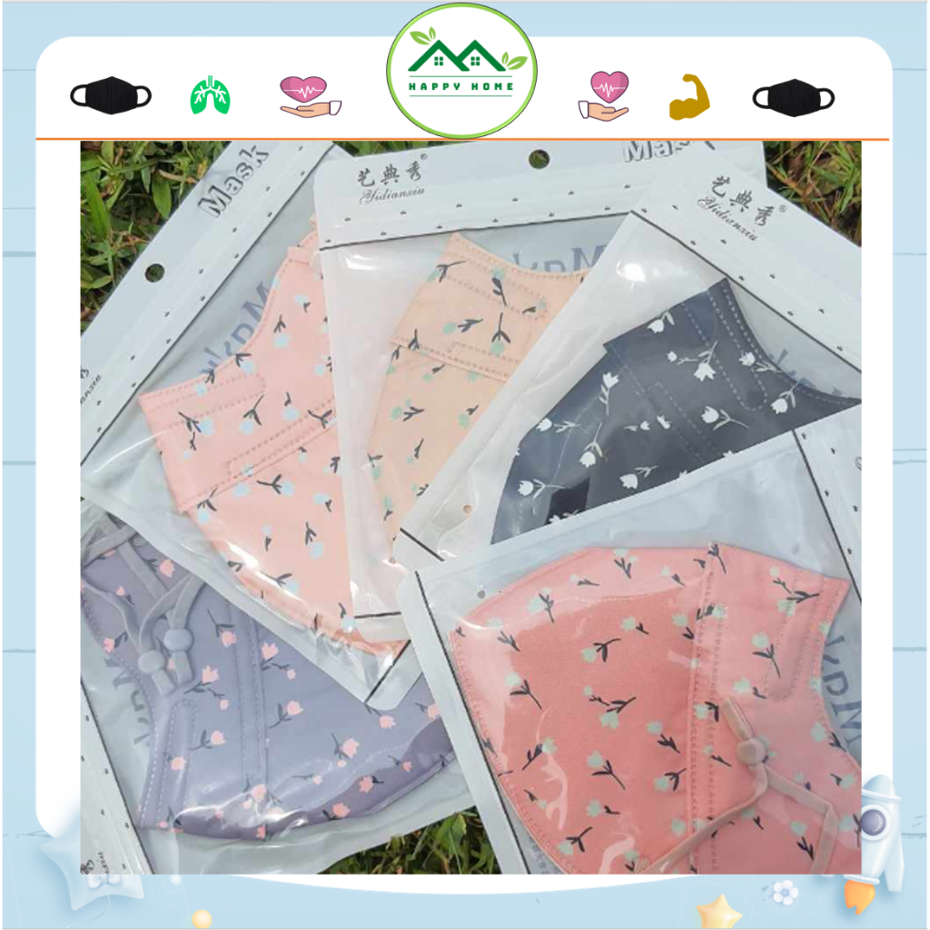 Khẩu Trang 3 Lớp Thoáng Khí Kháng Khuẩn Có Thể Giặt Và Tái Sử Dụng Cho Nam Và Nữ