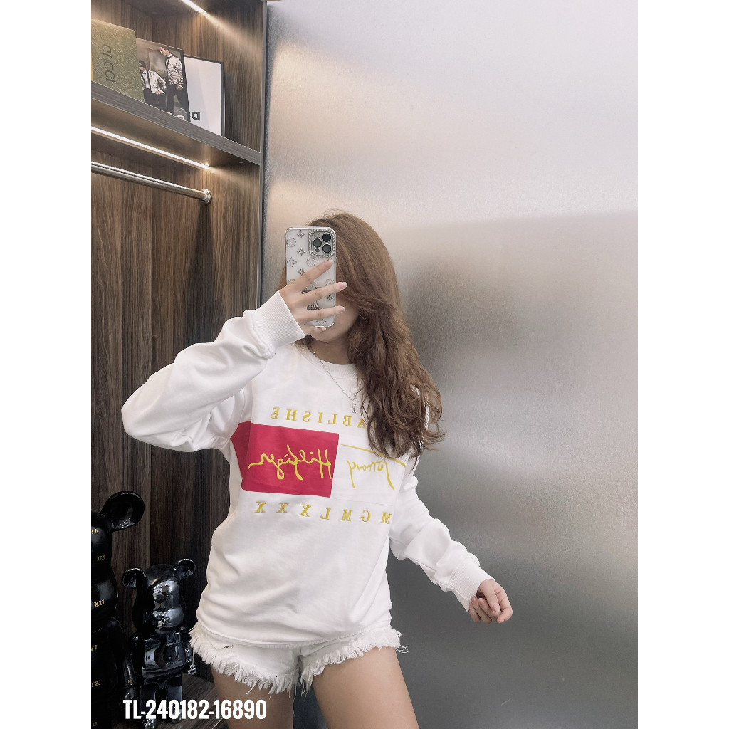 🔥Hot🔥Áo nỉ Tommy in hình thiết kế hot trend Nam Nữ Thu Đông 2023