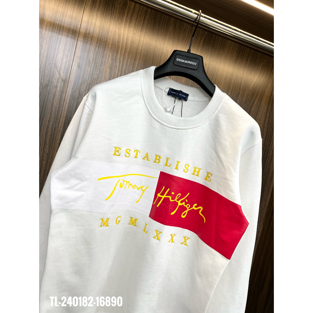 🔥Hot🔥Áo nỉ Tommy in hình thiết kế hot trend Nam Nữ Thu Đông 2023