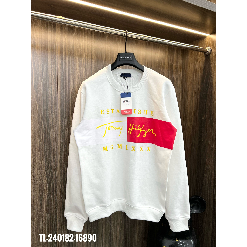 🔥Hot🔥Áo nỉ Tommy in hình thiết kế hot trend Nam Nữ Thu Đông 2023