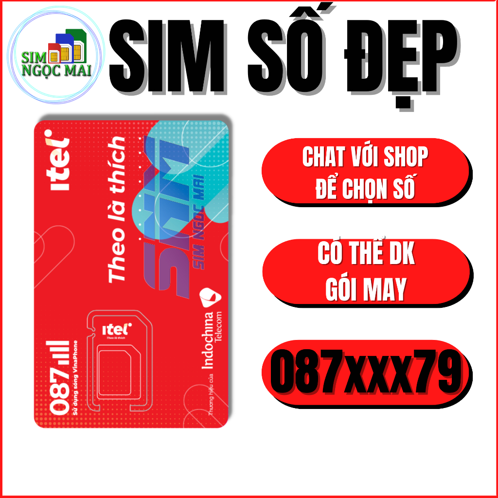 Sim 4G Vinaphone Itel MAY77 Miễn Phí Tháng Đầu Tiên - Miễn Phí Gọi - Sim Ngọc Mai
