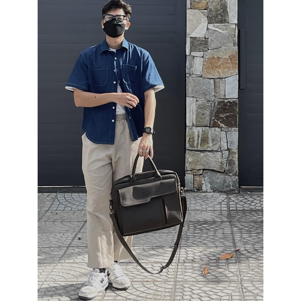 Combo 2 Quần kaki ống suông - Xám rêu + Be - Pants 233 - MONATA BLUELIGHT