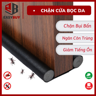 Nẹp xốp chặn khe cửa Bọc Da loại mới chống bụi ngăn gió lùa giảm ổn chống thoát hơi lạnh điều hòa EASYBUY