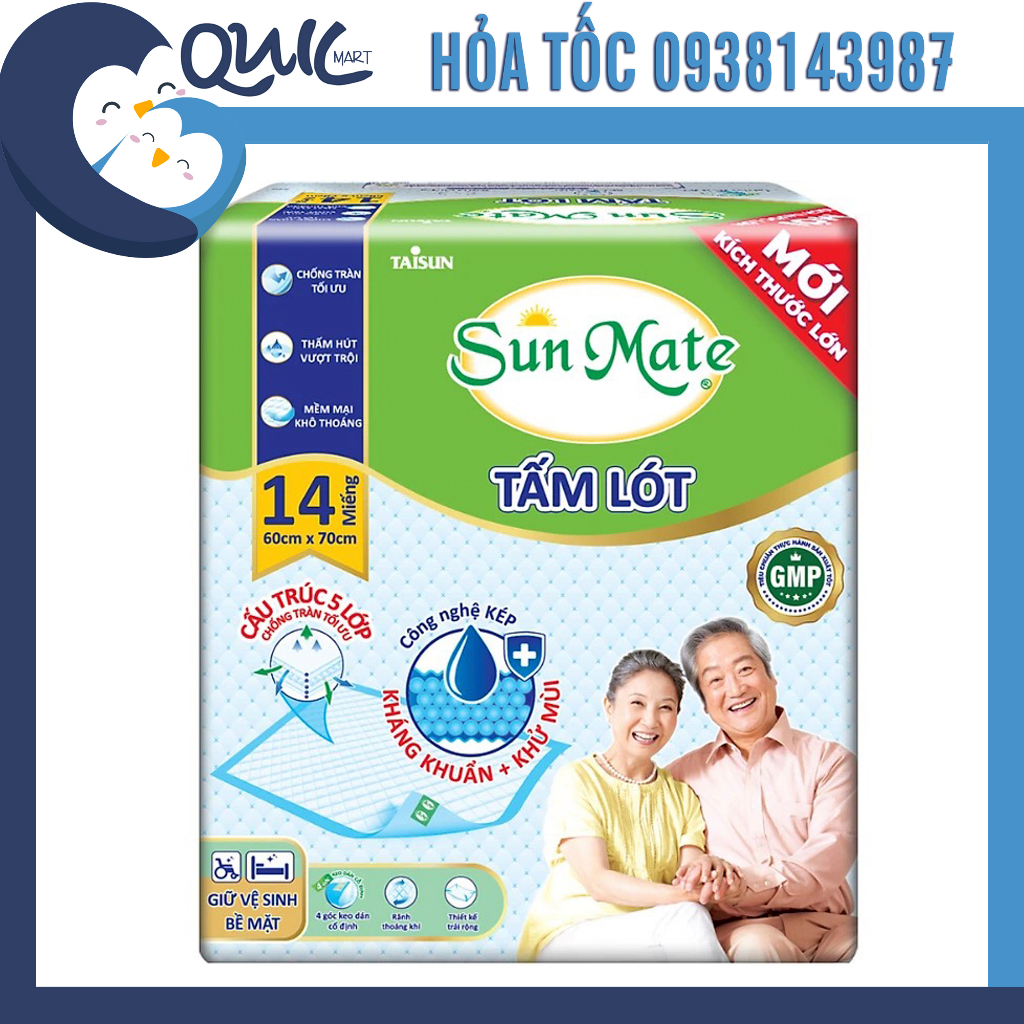 Tấm đệm lót SunMate  size 60x70cm