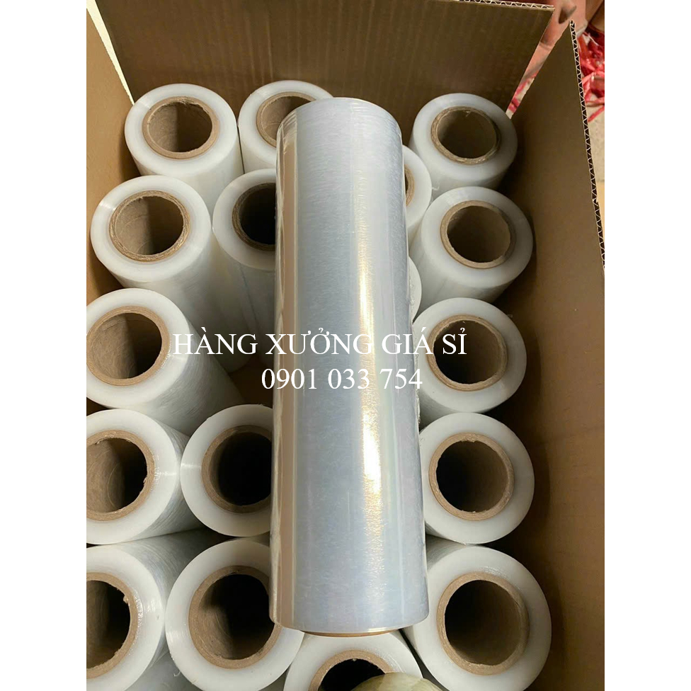 Màng chít, màng PE bọc hàng, màng quấn pallet dài 100cm nặng 4.6kg