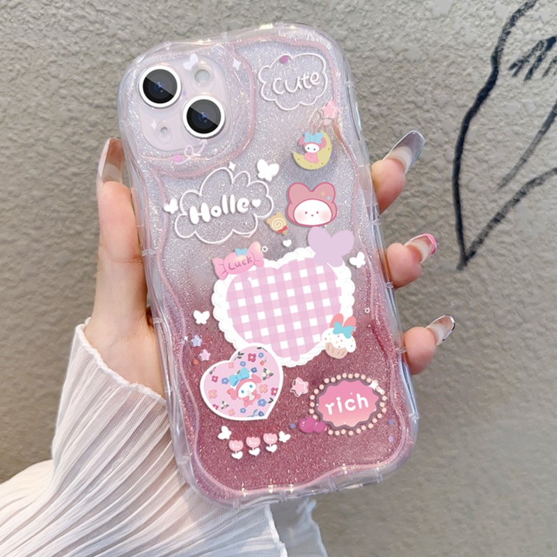 Ốp lưng iphone gắn charm nổi blingbling 7plus 8plus x xsmax 11 11promax 12 promax 13promax 14promax