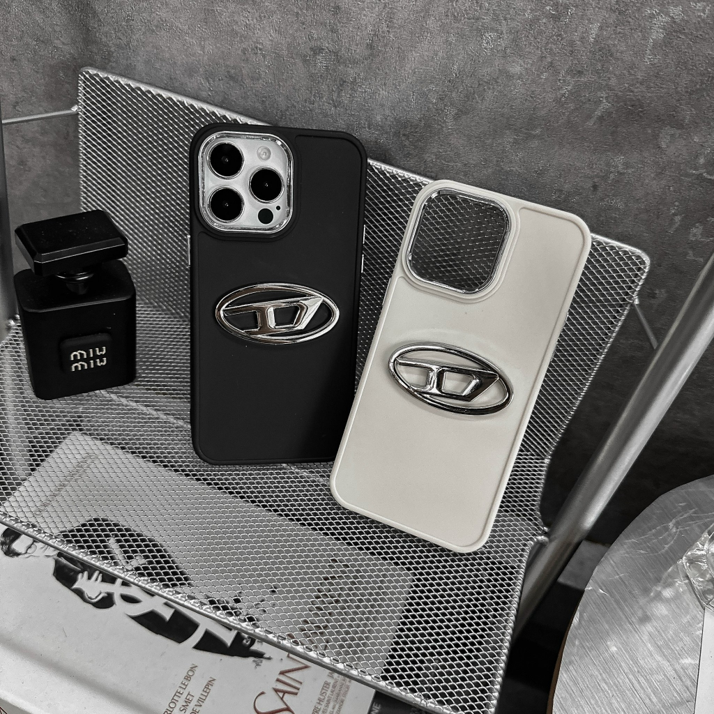 Ốp lưng i phone viền kim loại DIESEL 7plus 8plus x xsmax 11 11promax 12 promax 13 13promax 14promax