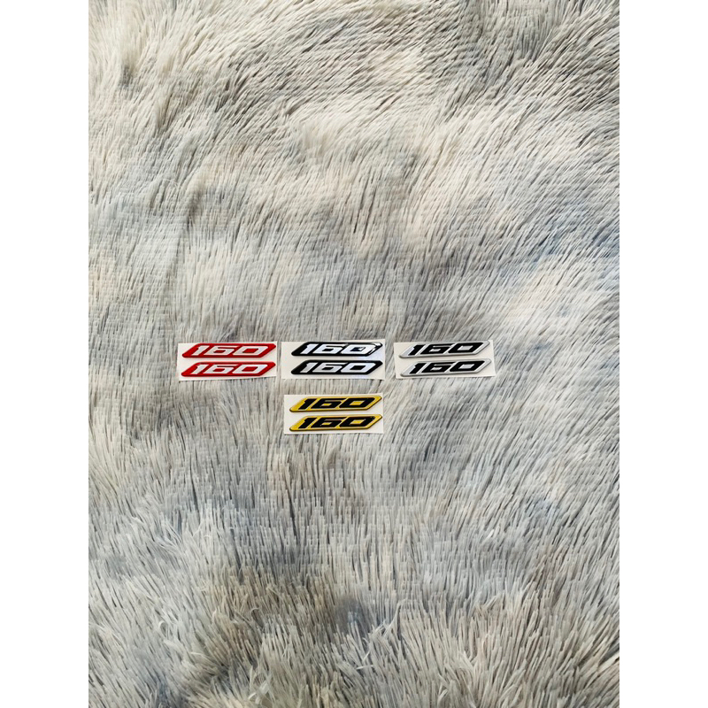 Tem số 160 nổi ABS dán xe, sản phẩm cao cấp sắc nét