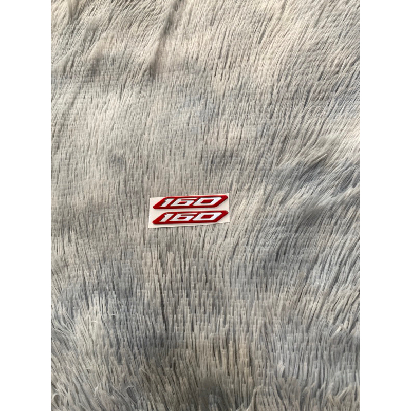 Tem số 160 nổi ABS dán xe, sản phẩm cao cấp sắc nét