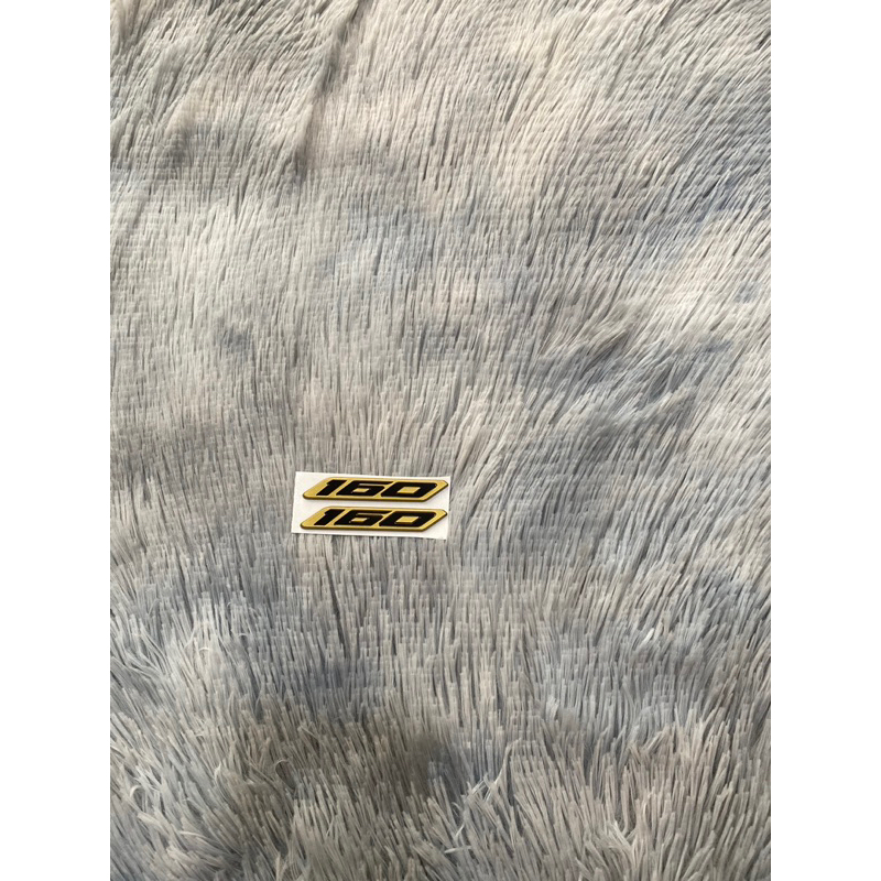 Tem số 160 nổi ABS dán xe, sản phẩm cao cấp sắc nét