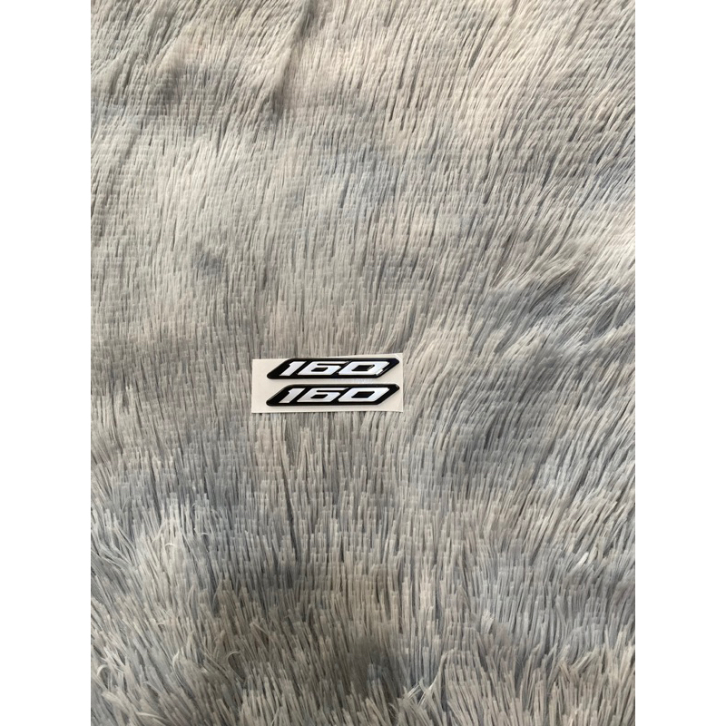 Tem số 160 nổi ABS dán xe, sản phẩm cao cấp sắc nét