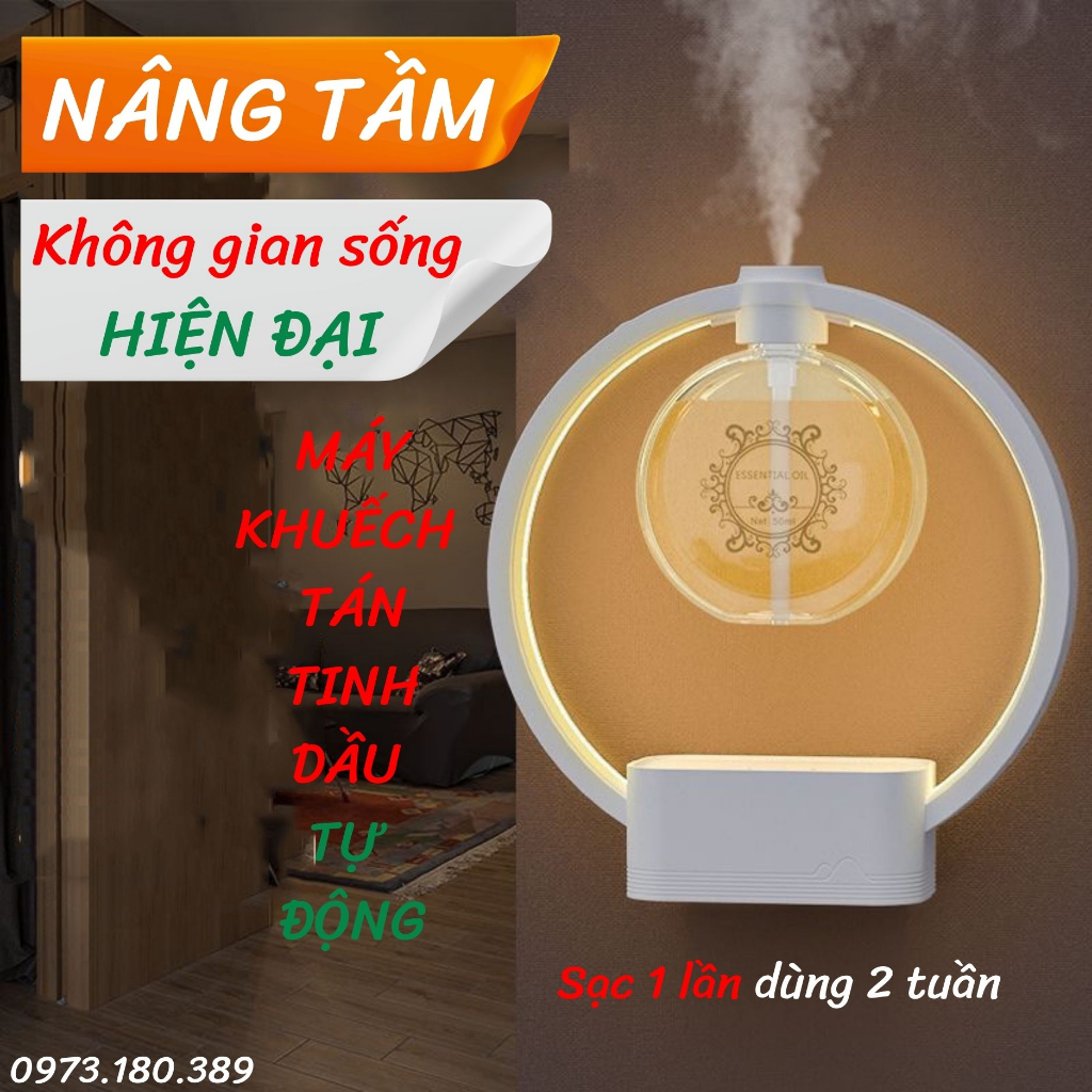 Máy Xịt Thơm Phòng Tự Động Tích Hợp Đèn Ngủ Máy Khuếch Tán Nước Hoa Khử Mùi Làm Thơm Phòng Tạo Ẩm Xông Tinh Dầu_ BC04