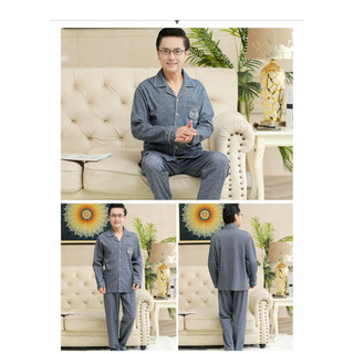 Bộ pyzama dài tay cho bố cho ông, cotton vải chất đẹp