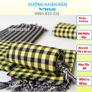 Khăn rằn nam bộ - campuchia size lớn 170x60cm/ khăn đi phượt nomac - vải dày mềm mịn/ mã n54