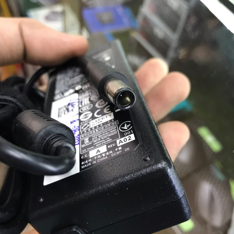 Sạc Dell chân kim to 19V-3.34A 65W Zin logo Có đèn báo nguồn