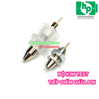 Bộ kim test pin tiếp điểm giữ pin dùng chế thiết bị do nội trở, dung lượng pin