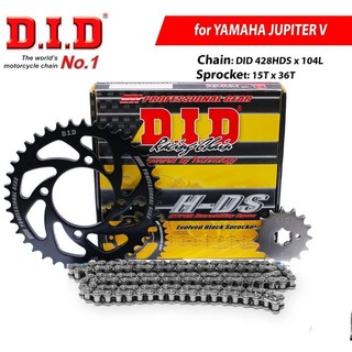 Nhông sên dĩa did yamaha jupiter v – sên đen 10ly did hds