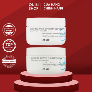 Kem Dưỡng Ẩm Làm Dịu Da Khô, Yếu, Nhạy Cảm Cosrx Moisture Power Enriched, Green Tea Aqua Soothing Gel Cream