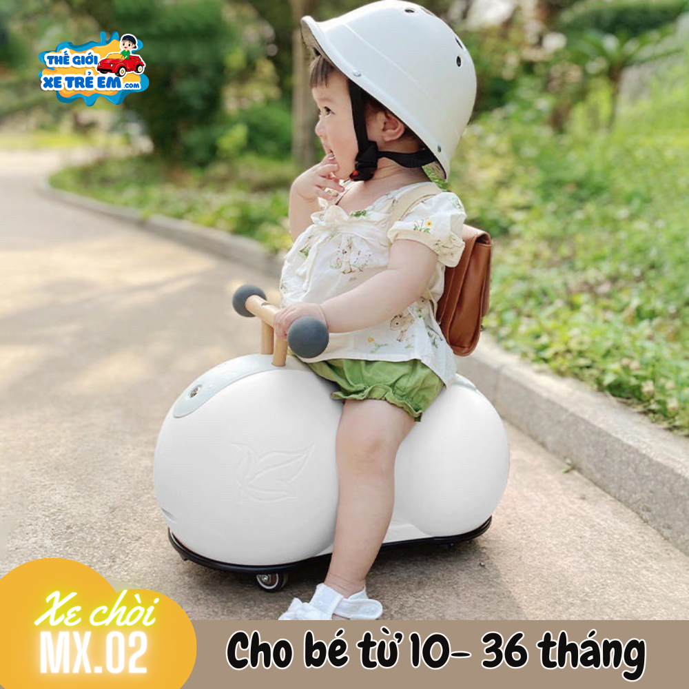 Xe chòi chân cho bé cao cấp đậu phộng MX02 [Phiên bản xuất Châu Âu, Full box, Nhập khẩu chính hãng]