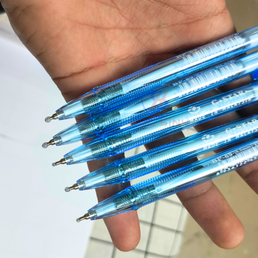 Hộp 24 Cây Bút Bi 0.5mm G-Star BP69 Mực Xanh Sản Xuất Tại Malaysia - Học Sinh Store