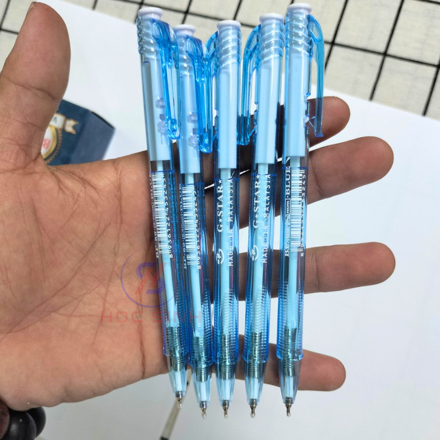 Hộp 24 Cây Bút Bi 0.5mm G-Star BP69 Mực Xanh Sản Xuất Tại Malaysia - Học Sinh Store