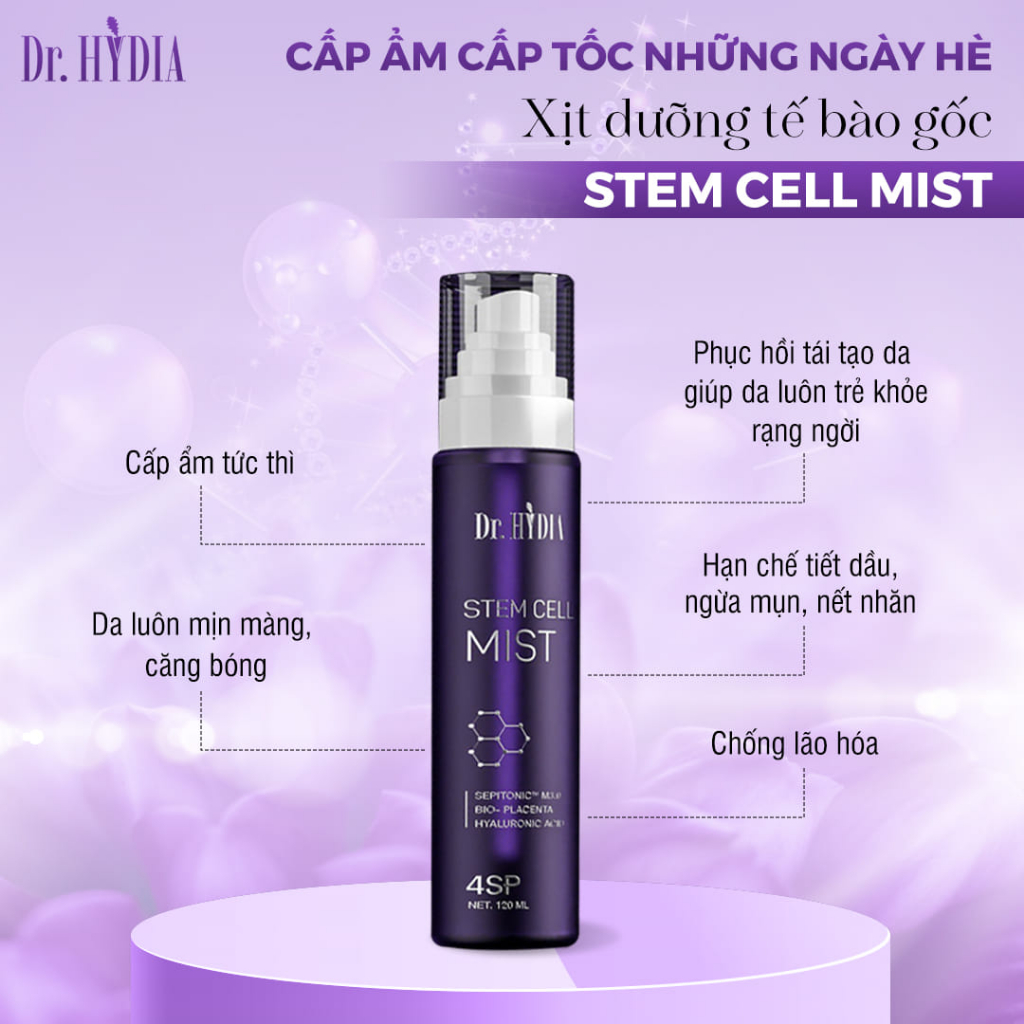 Xịt dưỡng tế bào gốc Stem Cell Mist 120ml dưỡng da cấp ẩm phục hồi da mềm mịn căng bóng | BigBuy360 - bigbuy360.vn