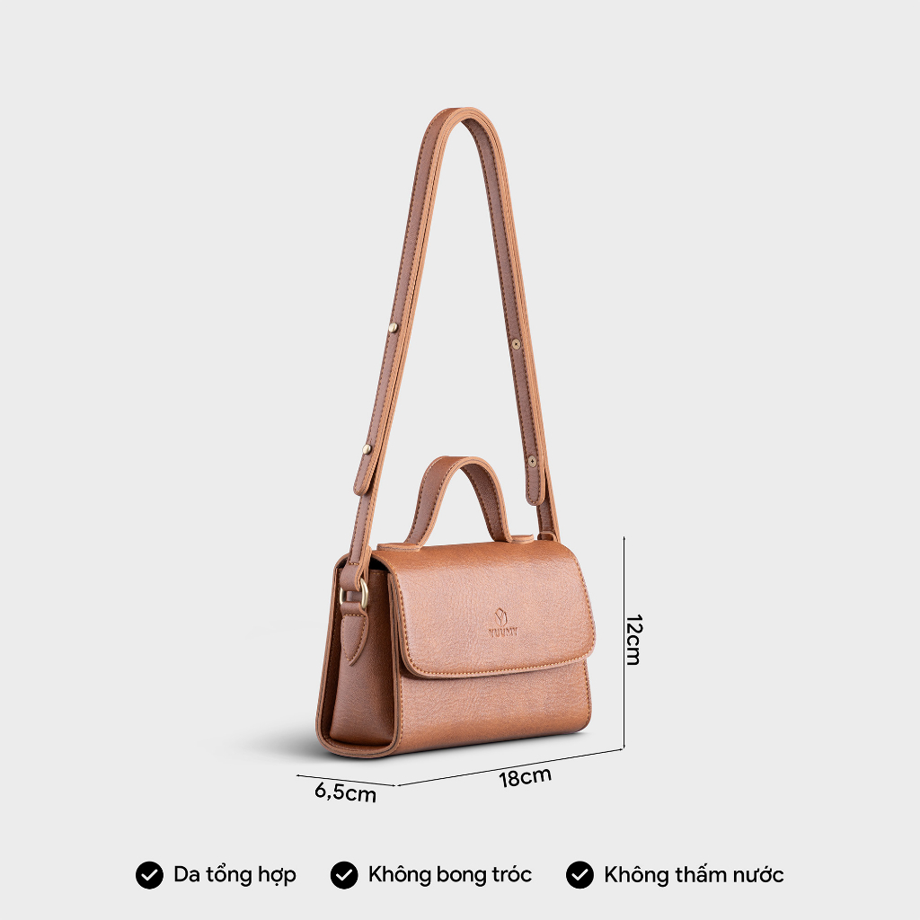 Túi đeo chéo da nữ mini thời trang YUUMY YN179