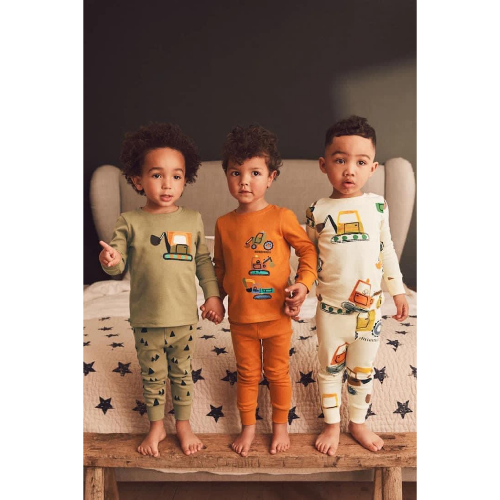 SET 2 BỘ COTTON HÌNH Ô TÔ MÁY CHO BÉ NEW