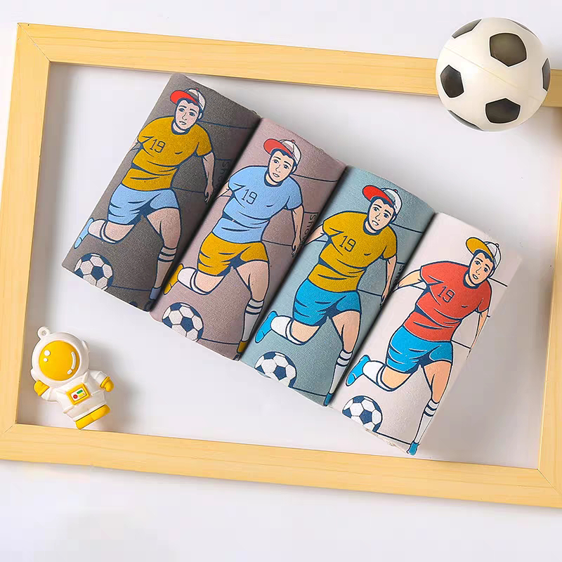 Quần sịp đùi cho bé trai size đại sét 4 quần chíp trẻ em nam siêu nhân từ 36 đến 77kg