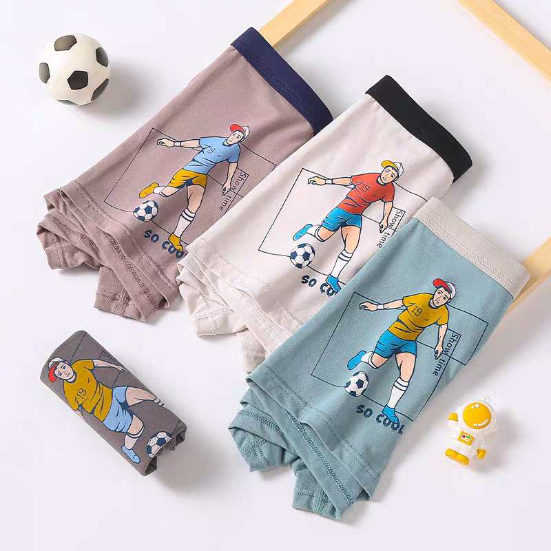 Quần sịp đùi cho bé trai size đại sét 4 quần chíp trẻ em nam siêu nhân từ 36 đến 77kg