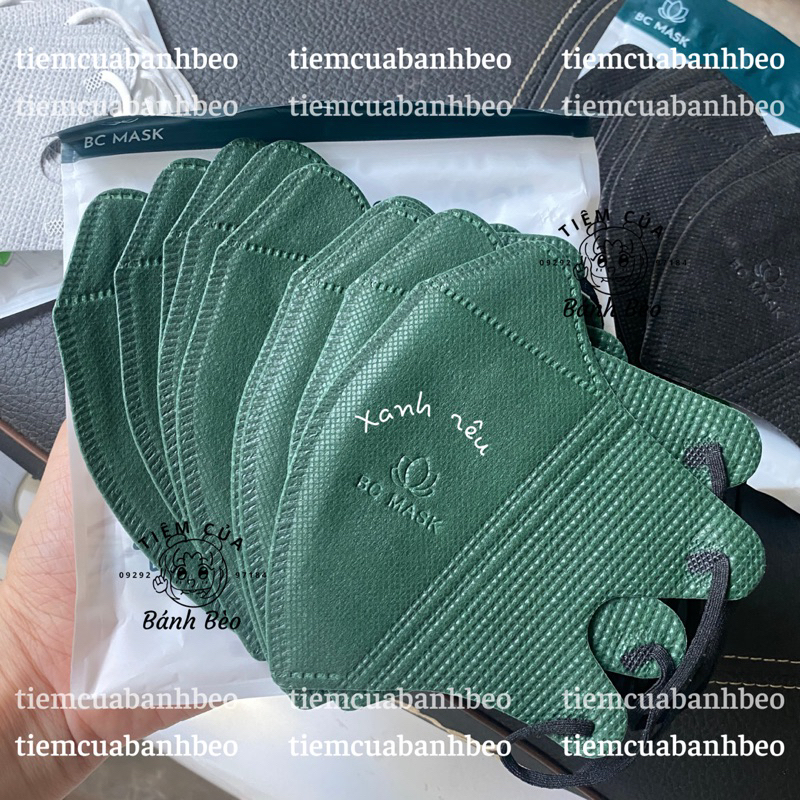Khẩu trang 5D nhiều màu pastel nhạt hiệu Bảo Châu BC Mask 3 lớp phom ôm mặt | Tiệm Của Bánh Bèo