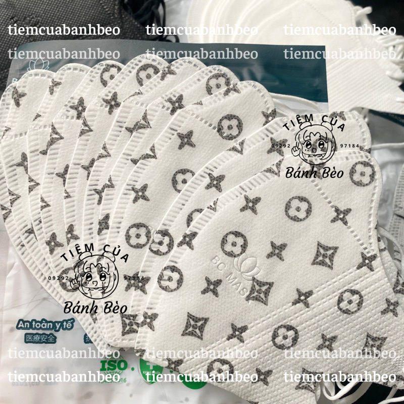 Khẩu trang 5D nhiều màu pastel nhạt hiệu Bảo Châu BC Mask 3 lớp phom ôm mặt | Tiệm Của Bánh Bèo