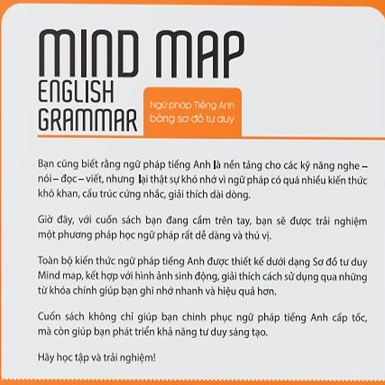 Sách Mindmap English Grammar - Ngữ Pháp Tiếng Anh Bằng Sơ Đồ Tư Duy, Cho Người Học Tiếng Anh