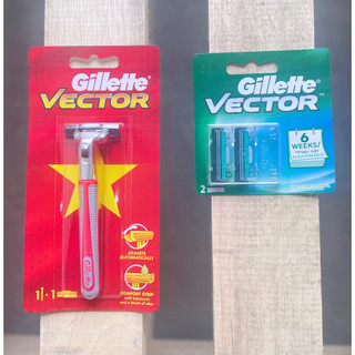 Dao cạo râu Gilette 2 lưỡi - Lưỡi thay dao cạo Vector