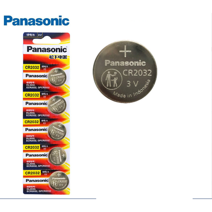 VỈ 5 Pin Cúc Áo Panasonic CR2032 - CR2025 - CR2016 3V Lithium HÀNG CHÍNH HÃNG MỚI 100%