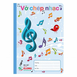 Vở chép nhạc KLONG 36tr , MS: 007