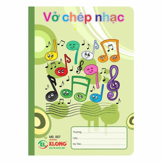 Vở chép nhạc KLONG 36tr , MS: 007