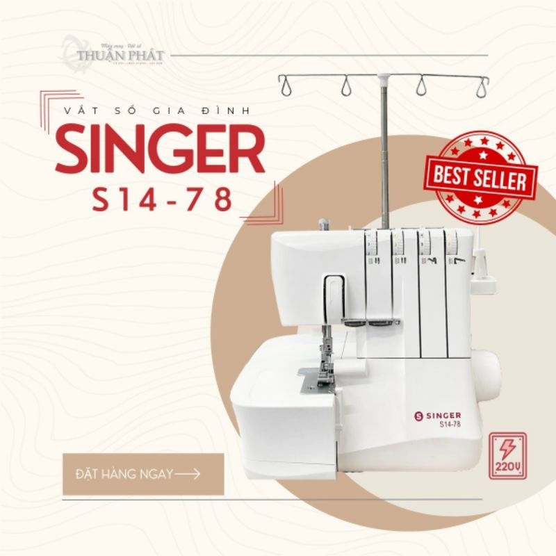 VẮT SỔ GIA ĐÌNH 4 ỐNG SINGER S14-78.